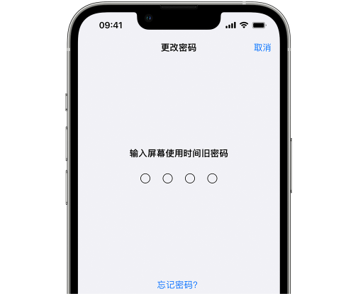 阳江镇iPhone屏幕维修分享iPhone屏幕使用时间密码忘记了怎么办 