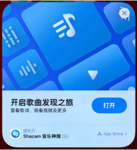 阳江镇苹果14维修站分享iPhone14音乐识别功能使用方法 